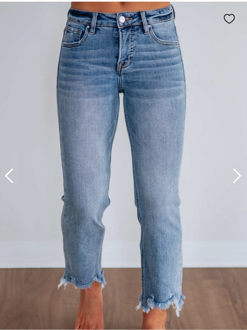 Wild Oak Boutique x Risen | light wash High Rise Raw Hem Sz 2XL